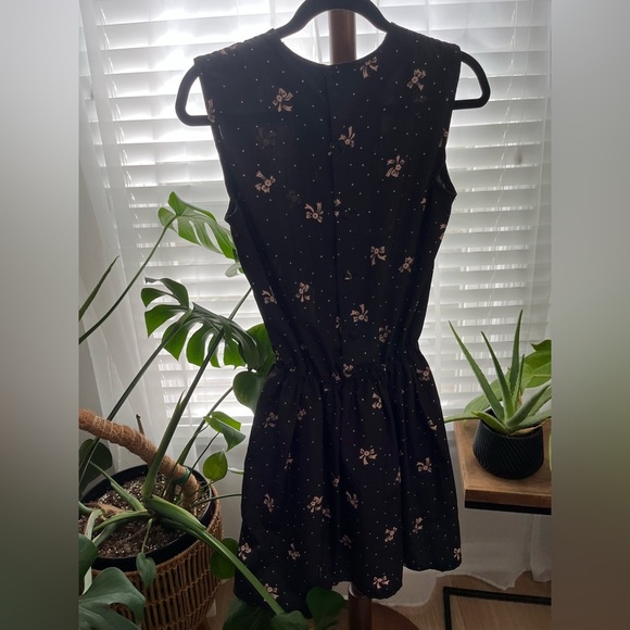 Vintage inspired Abbey  Road dress- black, bows, size small - Picture 3 of 8